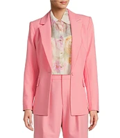 Antonio Melani Lindell Twill Notch Lapel Long Sleeve Blazer