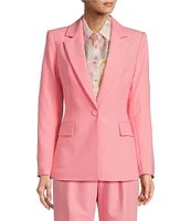 Antonio Melani Lindell Twill Notch Lapel Long Sleeve Blazer