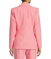 Antonio Melani Lindell Twill Notch Lapel Long Sleeve Blazer
