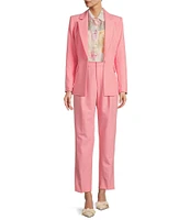 Antonio Melani Lindell Twill Notch Lapel Long Sleeve Blazer