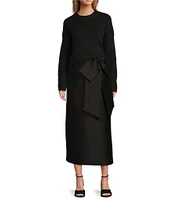 Antonio Melani Lorella Imitation Alpaca Round Neck Long Sleeve Sweater
