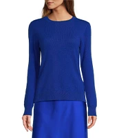 Antonio Melani Luxury Collection Cameron Cashmere Crew Neck Long Sleeve Knit Sweater