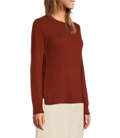 Antonio Melani Luxury Collection Cameron Cashmere Crew Neck Long Sleeve Knit Sweater