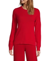 Antonio Melani Luxury Collection Cameron Cashmere Crew Neck Long Sleeve Knit Sweater