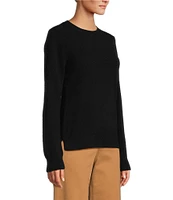 Antonio Melani Luxury Collection Cameron Cashmere Crew Neck Long Sleeve Knit Sweater