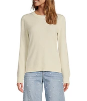 Antonio Melani Luxury Collection Cameron Cashmere Crew Neck Long Sleeve Knit Sweater