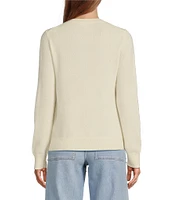 Antonio Melani Luxury Collection Cameron Cashmere Crew Neck Long Sleeve Knit Sweater