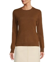 Antonio Melani Luxury Collection Cameron Cashmere Crew Neck Long Sleeve Knit Sweater