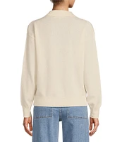 Antonio Melani Luxury Collection Maddie Cashmere Henley Long Sleeve Knit Sweater