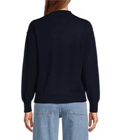 Antonio Melani Luxury Collection Maddie Cashmere Henley Long Sleeve Knit Sweater