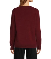 Antonio Melani Luxury Collection Monica Cashmere V-Neck Long Sleeve Knit Sweater