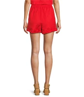 Antonio Melani Luz Linen Blend Mid Rise Coordinating Shorts