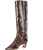 Antonio Melani Mades Snake Patent Leather Tall Dress Boots