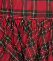 Antonio Melani Maia Plaid High Rise Tiered A-Line Midi Skirt