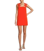 Antonio Melani Maybelle Crepe Square Neck Sleeveless Dress