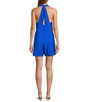Antonio Melani Mazi Voile V-Neck Sleeveless Romper