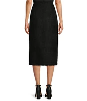 Antonio Melani Murielle Tweed Midi Skirt