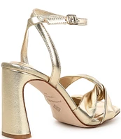 Antonio Melani Nikki Metallic Leather Twisted Dress Sandals