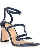 Antonio Melani Ninna Rhinestone Embellished Snake Dress Sandals