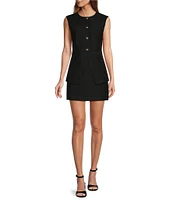 Antonio Melani Noa Textured Cotton Mini Skirt