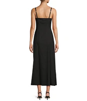 Antonio Melani Opel Linen Sweetheart Neck Sleeveless A-Line Dress