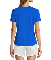 Antonio Melani Pamela Short Sleeve Knit Cotton Tee shirt