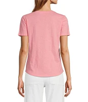 Antonio Melani Pamela Short Sleeve Knit Cotton Tee shirt