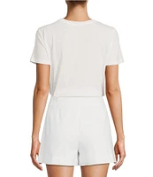 Antonio Melani Pamela Short Sleeve Knit Cotton Tee shirt