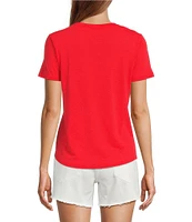 Antonio Melani Pamela Short Sleeve Knit Cotton Tee shirt