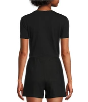Antonio Melani Pamela Short Sleeve Knit Cotton Tee shirt