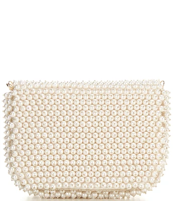 Antonio Melani Pearl Beaded Flap Crossbody