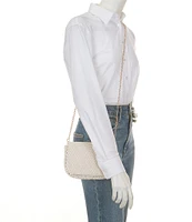 Antonio Melani Pearl Beaded Flap Crossbody