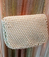 Antonio Melani Pearl Beaded Flap Crossbody