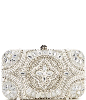 Antonio Melani Pearl Encrusted Beaded Clutch