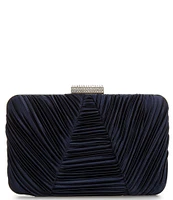 Antonio Melani Pleated Minaudiere Clutch