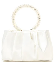 Antonio Melani Pleated Pearl Clutch