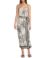 Antonio Melani Printed Toile Coordinating Clio Wrap Skirt