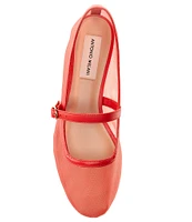 Antonio Melani Remmie Mesh Mary Jane Flats