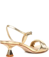 Antonio Melani Rhea Metallic Leather Strappy Sandals