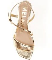 Antonio Melani Rhea Metallic Leather Strappy Sandals