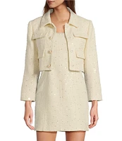 Antonio Melani Rita Sequin Tweed Jacket