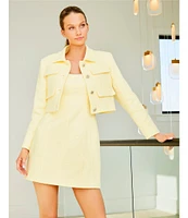 Antonio Melani Rita Tweed Long Sleeve Jacket