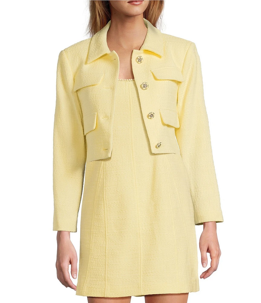 Antonio Melani Rita Tweed Long Sleeve Jacket