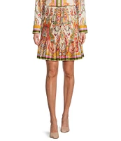 Antonio Melani Rosa Printed Satin Twill Skirt