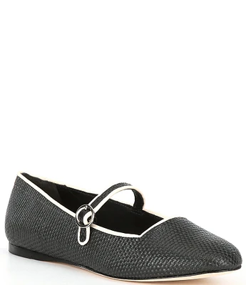 Antonio Melani Ruth Raffia Mary Jane Flats