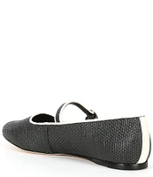 Antonio Melani Ruth Raffia Mary Jane Flats