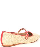 Antonio Melani Ruth Raffia Mary Jane Flats