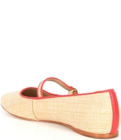 Antonio Melani Ruth Raffia Mary Jane Flats