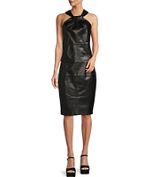 Antonio Melani Samantha Coordinating Leather Pencil Skirt