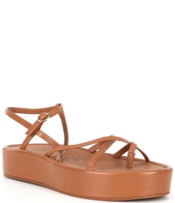 Antonio Melani Sawyer Platform Leather Strappy Sandals